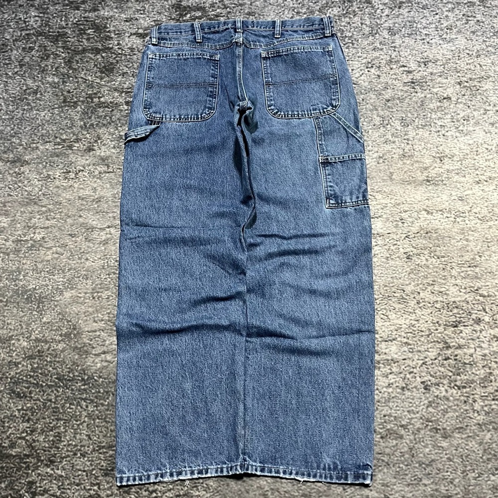 Wrangler Carpenter Jeans 35x30 Blue Denim Skater Workwear Vintage 2000s